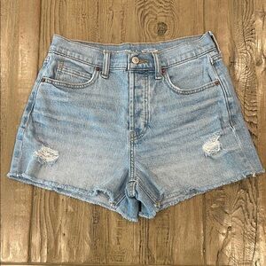 Old Navy Light Blue Distressed Jean Shorts
